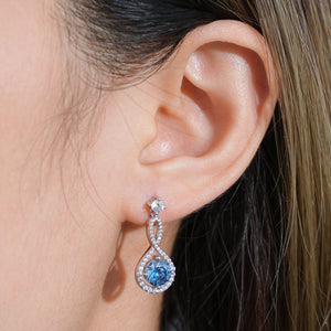 Moissanite Earrings-1 Carat Moissanite 925 Sterling Silver Earrings | moissanite earrings