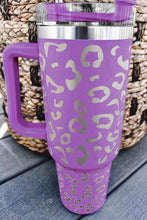 Load image into Gallery viewer, Double Insulated Cup | Purple Leopard Spotted Stainless
