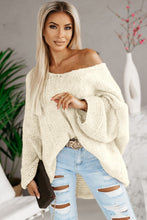 Load image into Gallery viewer, Apricot Loose Knitted V Neck Sweater | Tops/Sweaters &amp; Cardigans
