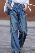 Load image into Gallery viewer, Blue Slouchy Wide Leg Jeans | Bottoms/Jeans
