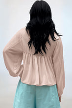 Load image into Gallery viewer, Texture Collared Neck Blouse
