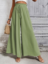 Load image into Gallery viewer, Wide Leg Pants | Tied High Waist Wide Leg Pants
