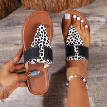 Load image into Gallery viewer, Fashion Sandals | Animal Print Open Toe Sandals
