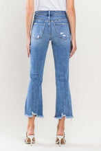 Load image into Gallery viewer, High Rise Cropped Jeans | Full Size Flared Leg Jeans
