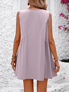 Womens Mini Dress | V-Neck Sleeveless Mini Dress | Dresses/Mini Dresses