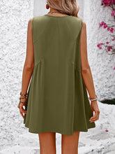 Load image into Gallery viewer, Womens Mini Dress | V-Neck Sleeveless Mini Dress | Dresses/Mini Dresses
