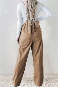 Wide Strap Overalls | Square Neck Pocketed Overalls