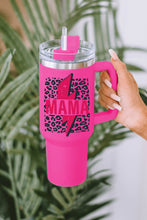 Load image into Gallery viewer, Rose Mama Lightning Leopard Print Straw Stainless Steel Insulate Cup 40oz | Accessories/Tumblers
