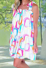 Load image into Gallery viewer, Tied Printed Sleeveless Mini Dress | Dress
