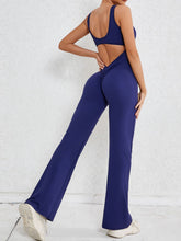Load image into Gallery viewer, Womens Activewear Jumpsuit | Cutout Wide Strap Scoop Neck Active Jumpsuit | leggings
