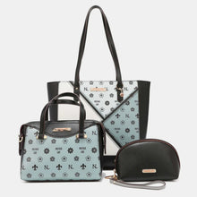 Load image into Gallery viewer, 3-Piece Color Block Handbag Set
