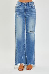 RISEN High Rise Wide Leg Jeans