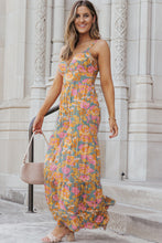 Load image into Gallery viewer, Wide Leg Jumpsuit | Floral Spaghetti Strap Jumpsuit
