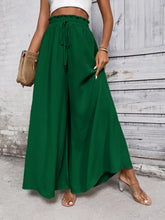 Load image into Gallery viewer, Wide Leg Pants | Tied High Waist Wide Leg Pants
