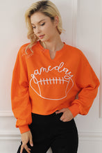 Load image into Gallery viewer, Orange Sweatshirt | Game Day Lettering
