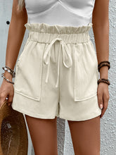 Load image into Gallery viewer, High Waist Shorts | Paperbag Shorts with Pockets
