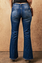 Load image into Gallery viewer, Sky Blue Medium Wash High Rise Flare Jeans | Bottoms/Jeans
