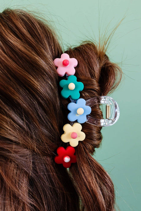 Multicolour Flowers Cute Hair Claw Clip | Accessories/Headwear