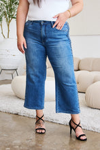 Load image into Gallery viewer, Judy Blue Full Size Braid Side Detail Wide Leg Jeans | Blue Jeans
