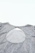 Load image into Gallery viewer, Gray Ruffled Sleeves Sequin Blouse | Tops/Blouses &amp; Shirts
