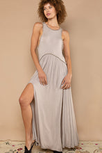 Load image into Gallery viewer, Maxi Dress | Sleeveless Back Zipper Front Slit Maxi Dress
