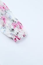 Load image into Gallery viewer, Vintage Floral Print Drawstring Flowy Dress | Dresses/Floral Dresses
