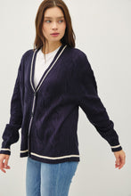 Load image into Gallery viewer, Cable-Knit V-Neck Cardigan
