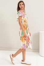 Load image into Gallery viewer, Flutter Sleeve Dress |  Floral Smocked Dress
