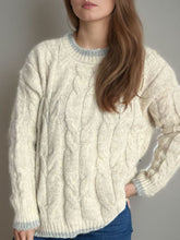 Load image into Gallery viewer, Cable Knit Round Neck Sweater
