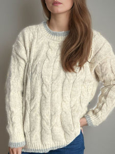 Cable Knit Round Neck Sweater