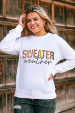 Load image into Gallery viewer, Sweatshirt | White Sweater Weather Vibrant Monogram
