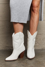 Load image into Gallery viewer, White Bella Cowboy Boots
