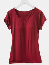 Load image into Gallery viewer, Short Sleeve T-Shirt with Bra
