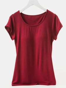 Short Sleeve T-Shirt with Bra