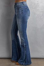 Load image into Gallery viewer, High Waist Flare Jeans with Pockets | Bottoms/Jeans
