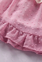 Load image into Gallery viewer, Pink Ombre Swiss Dot Ruffled Tiered Mini Dress
