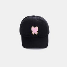 Load image into Gallery viewer, Ribbon Bow Chenille Patch Baseball Cap
