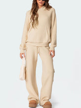 Load image into Gallery viewer, Hooded Top and Pants Sweater Set
