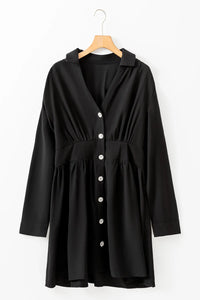 Button Up Long Sleeve Dress