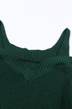 Load image into Gallery viewer, Green Dew Shoulder Juliette Knitted Sweater | Tops/Sweaters &amp; Cardigans
