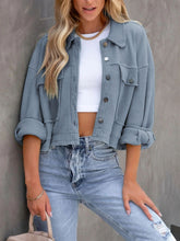 Load image into Gallery viewer, Button Up Denim Jacket | Long Sleeve Pockets
