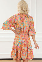 Load image into Gallery viewer, Multicolour Paisley Print Frilled Mini Dress | Dresses/Mini Dresses
