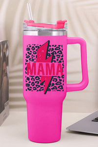 Rose Mama Lightning Leopard Print Straw Stainless Steel Insulate Cup 40oz | Accessories/Tumblers