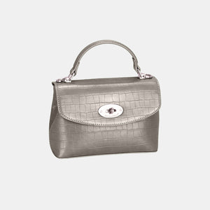 PU Leather Texture Handbag | David Jones