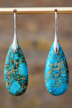 Load image into Gallery viewer, Teardrop Natural Stone Dangle Earrings
