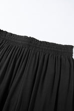 Load image into Gallery viewer, Black Drawstring Smocked High Waist Wide Leg Pants | Bottoms/Pants &amp; Culotte
