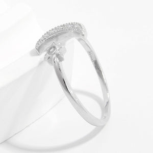 Fine Jewelry | 925 Sterling Silver Moon Open Ring