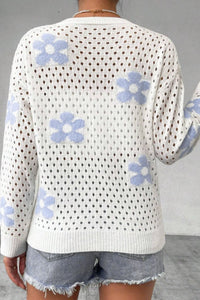 Flower Long Sleeve Cardigan