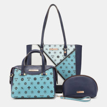 Load image into Gallery viewer, 3-Piece Color Block Handbag Set
