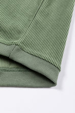 Load image into Gallery viewer, Womens Sweatshirt | Green Ribbed Oversized
